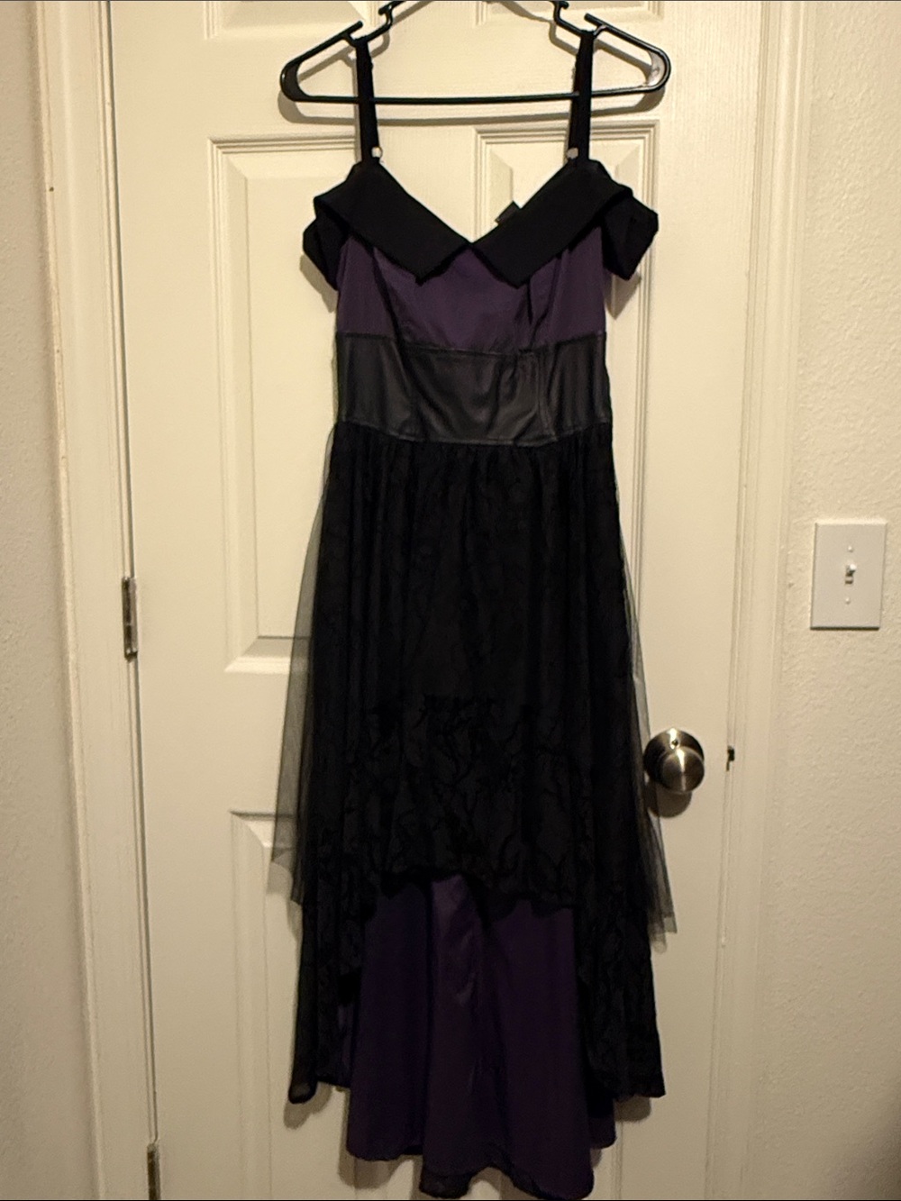Hot Topic Purple and Black Asymmetrical Gothic Party Dress